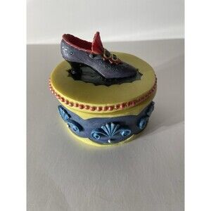 Vintage Shoe Trinket Ceramic Dish Retro Classic Sewing Heirloom Jewelry Rings
